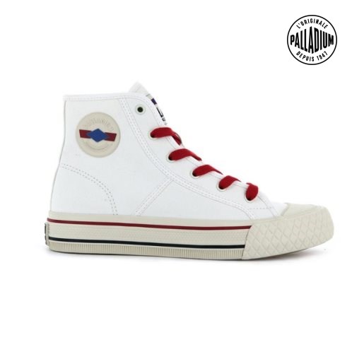 Baskets Palladium Palla Louvel High Tops Femme Blanche | FR EXN571G